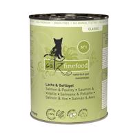 Catz Finefood konzervy 6 x 400 g - Losos & hydinové