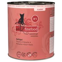 catz finefood konzervy 6 x 800 g - hydina