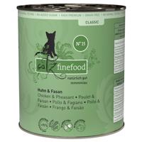 catz finefood konzervy 6 x 800 g - kuracie a bažant