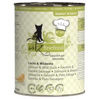 catz finefood Ragout 6 x 380 g - No.605 losos a divoká kačica