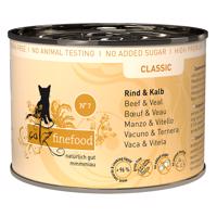 catz finefood výhodné balenie 24 x 200 g - hovädzie a teľacie