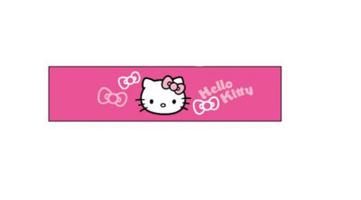 Čelenka s mačičkou Hello Kitty - 5 vzorov Farba: ružová