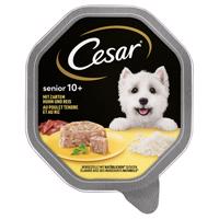 Cesar Senior mištičky 10+ 14 x 150 g - s kuracím a ryžou