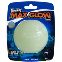 Chuckit! Max Glow lopta - veľ. L: Ø 7,6 cm