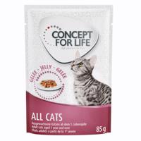 Concept for Life All Cats - Vylepšená receptúra! - ako doplnok: 12 x 85 g Concept for Life All Cats v želé