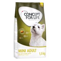 Concept for Life granule, 1 kg / 1,5 kg - 15 % zľava - 1,5 kg Mini Adult