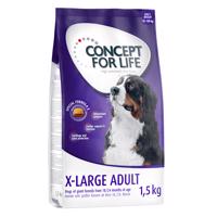 Concept for Life granule, 1 kg / 1,5 kg - 15 % zľava -  1.5 kg X-Large Adult