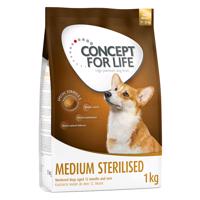 Concept for Life granule, 1 kg / 1,5 kg - 15 % zľava - 1 kg Medium Sterilised