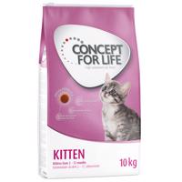 Concept for Life granule, 2 x 10 kg / 3 x 3 kg - 30% zľava - Kitten - vylepšená receptúra! 2 x 10kg