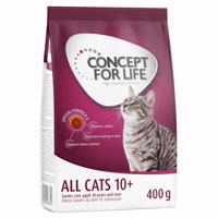 Concept for Life granuly,  400g - 35 % zľava - All Cats 10+ – vylepšená receptúra!