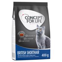 Concept for Life granuly,  400g - 35 % zľava - British Shorthair Adult - Vylepšená receptúra!