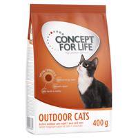 Concept for Life granuly,  400g - 35 % zľava - Outdoor Cats - vylepšená receptúra