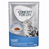 Concept for Life konzervy, 24 x 85 g - 20 + 4 zdarma - Light Cats v omáčke