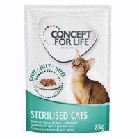 Concept for Life konzervy, 24 x 85 g - 20 + 4 zdarma - Sterilised Cats v želé