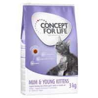 Concept for Life Mum & Young Kittens – Vylepšená receptúra!  - výhodné balenie: 2 x 10 kg