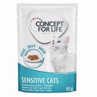 Concept for Life Sensitive Cats - Vylepšená receptúra! - ako doplnok: 12 x 85 g Concept for Life Sensitive Cats v želé