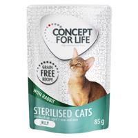 Concept for Life Sterilised Cats králičie bez obilnín – v želé - 12 x 85 g