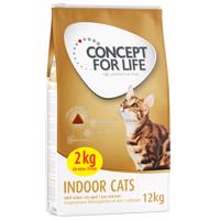 Concept for Life v bonusovom balení - 10 + 2 kg zadarmo! - Indoor Cats (10 + 2 kg)