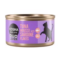 Cosma DUO Layer 24 x 70 g - tuniaková pena s kúskami sardiniek