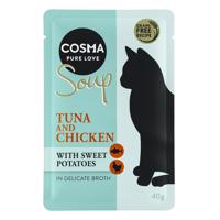 Cosma Soup 12 x 40 g  - tuniak a kuracie so sladkými zemiakmi