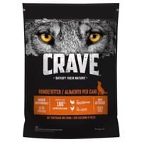 Crave Adult Dog s morčacím & kuracím - 1 kg