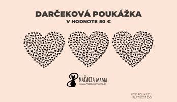 Darčekový poukaz do e-shopu Mačacia mama Číslo: 25 €