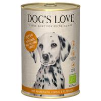 Dog´s Love Bio 6 x 400 g - bio morčacie