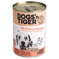 Dogs'n Tiger Adult 6 x 400 g - hydina a sladké zemiaky