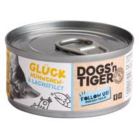 Dogs'n Tiger Cat Filet 12 x 70 g - kuracie a lososové filety