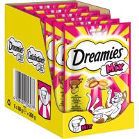 Dreamies Mix maškrta pre mačky - výhodné balenie: syr a hovädzie (6 x 60 g)