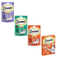 Dreamies snack, 6x60g + Dreamies Creamy Snacks 12x10g - 15% zľava - Dreamies snack kura (2 x 60 g) +  Dreamies snack morka (2 x 60 g) + Dreamies snack kačica (2 x 60 g) + Creamy Snacks kuracie (12 x 10 g)