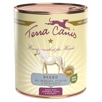 Ekonomické balenie Terra Canis 12 x 800 g - Kôň s amarantom, broskyňou a červenou repou