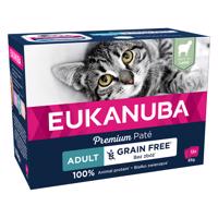 Eukanuba Adult bez obilnín 12 x 85 g - jahňacie