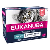 Eukanuba Adult bez obilnín 12 x 85 g - losos