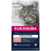 Eukanuba Senior bez obilnín bohaté na lososa - výhodné balenie: 3 x 2 kg