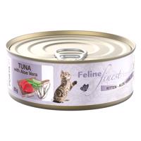 Feline Finest 6 x 85 g - Kitten tuniak s aloe