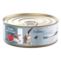 Feline Finest 6 x 85 g - tuniak s kanicou