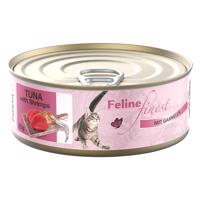 Feline Finest 6 x 85 g - tuniak s krevetami