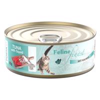 Feline Finest 85 g - tuniak s kalamármi