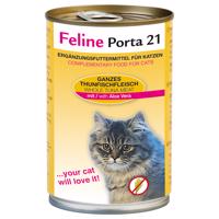 Feline Porta 21, 12 x 400 g - tuniak s aloe