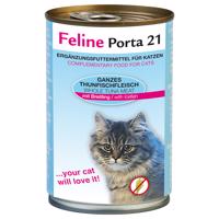 Feline Porta 21, 12 x 400 g - tuniak so šprotami