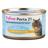 Feline Porta 21, 6 x 90 g - Tuniak so šprotami