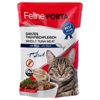 Feline Porta 21 kapsičky 24 x 100 g - Tuniak s hovädzím mäsom