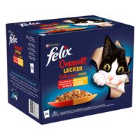 Felix Fantastic ("So gut...") dvojnásobne lahodný 24 x 85 g - hovädzie a hydinové, jahňacie a teľacie, kuracie a ľadviny, morčacie a pečeň