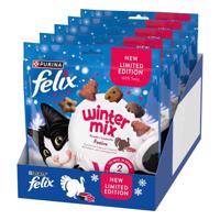 Felix Party Mix maškrta pre mačky  - zimný mix (5 x 200 g)