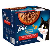 Felix "Sensations" kapsičky - 24 x 85 g mäsový výber v omáčke