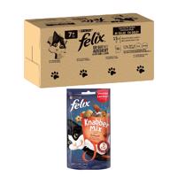 Felix ("So gut...") kapsičky 120 x 85g + Felix snack 60g zdarma - senior