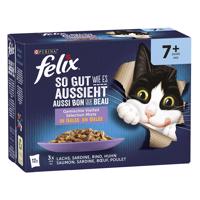 Felix ("So gut...") - Senior - hovädzie, kuracie, sardinky, losos (12 x 85 g)