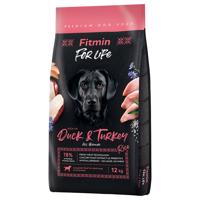 Fitmin Dog For Life Duck & Turkey - výhodné balenie: 2 x 12 kg