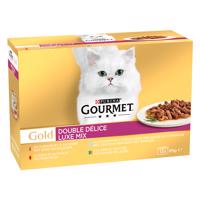 Gourmet Gold, 48 x 85 g - 36 + 12 zdarma!  -  Duo Delice luxusný mix